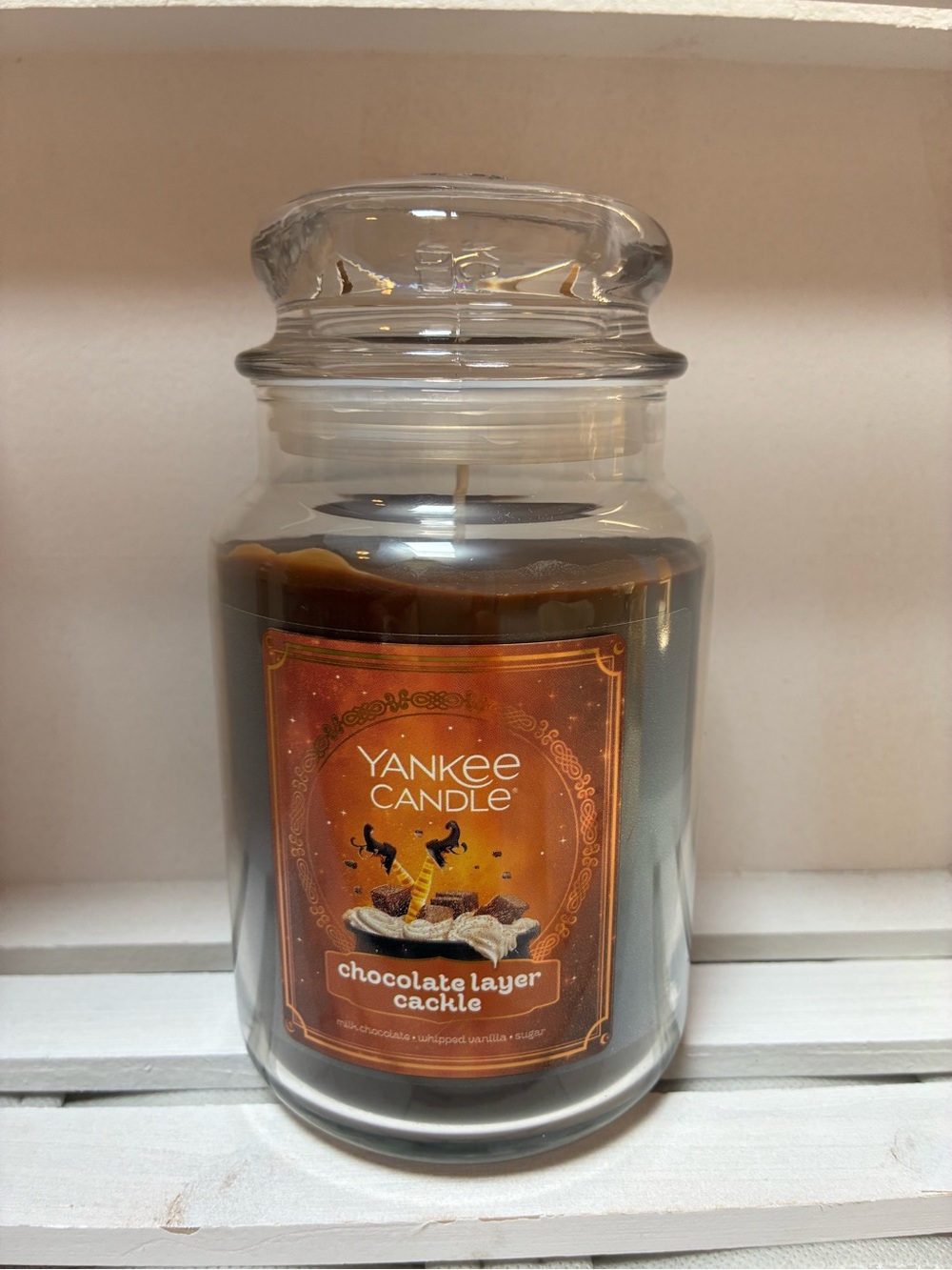 Yankee Candle Chocolate Layer Cackle original jar